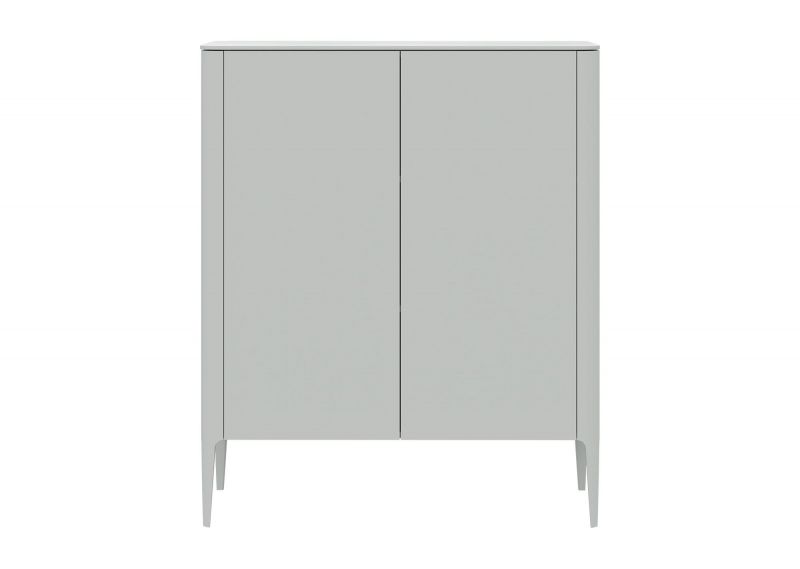 Шкаф  Ellipsefurniture Type 2 двери низкий (светло-серый) TY010302400101 фото 1