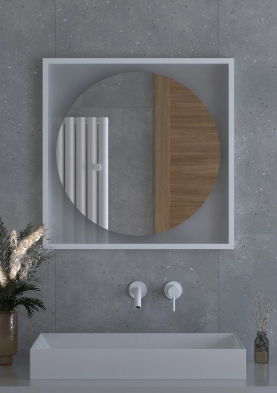 Зеркало для ванной DEFESTO ECLIPSE DF 2237 с LED-подсветкой Ø70см фото 4