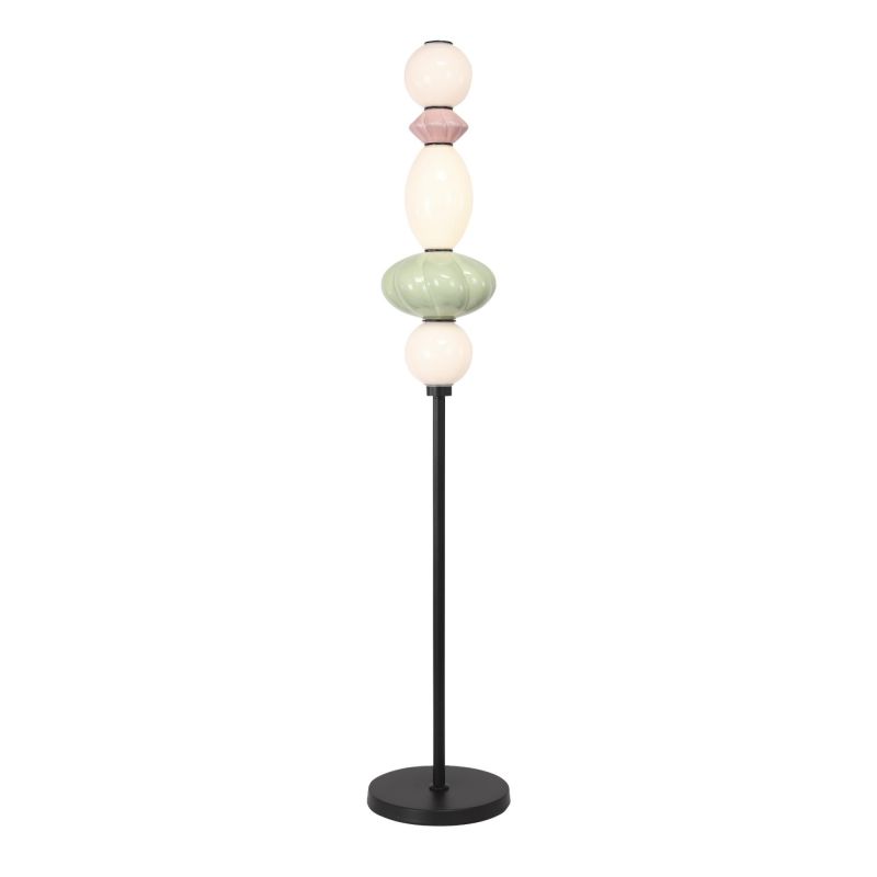 Светильник напольный ST Luce FLORENTINI черный/розовый, зелёный, опаловый LED 1*20W 3000K SL6134.405.01 фото 1
