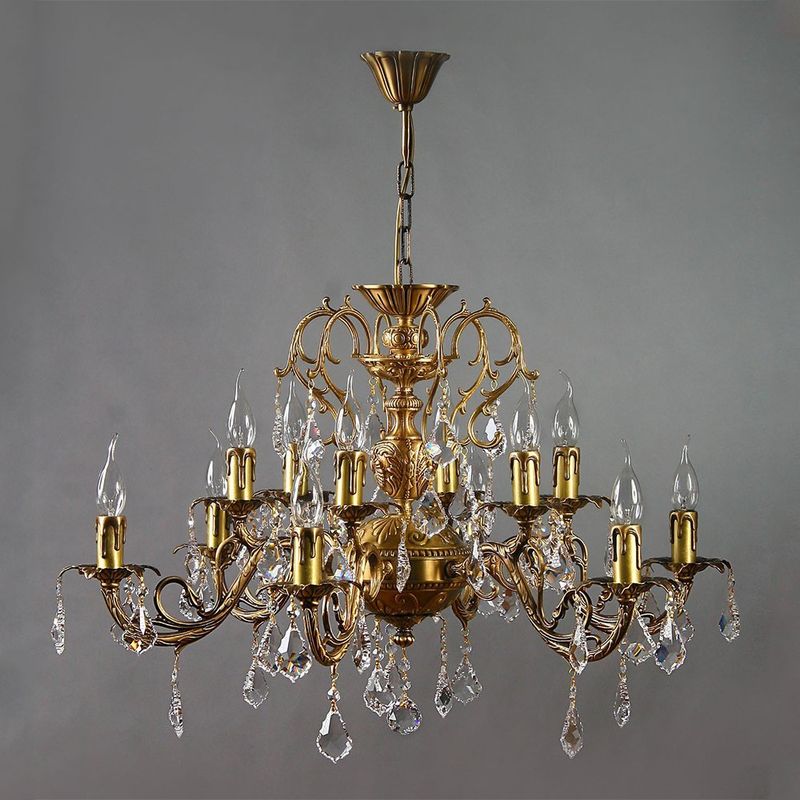 Подвесная люстра Ambiente alicante 4W E14 8888/6+6 AB Tear drop фото 1