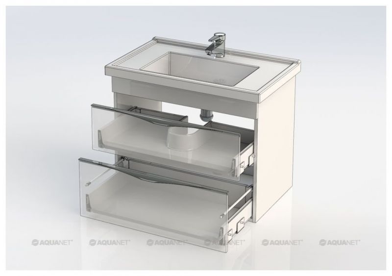 Тумба с раковиной Aquanet Эвора 80 белый 00212701