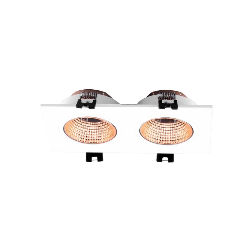 Встраиваемый светильник Denkirs DK3020WBR IP 20, 10 Вт, GU5.3, LED, белый/бронзовый, пластик DK3072-WBR фото 2
