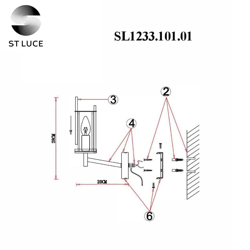 Бра ST Luce BITONTO SL1233.101.01 фото 3