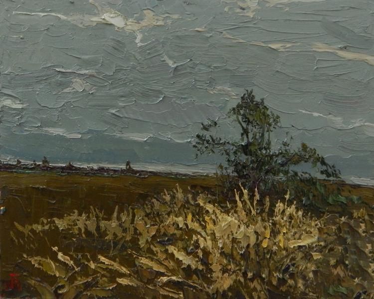 Картина "Сухие травы" 37x30 Головченко Алексей