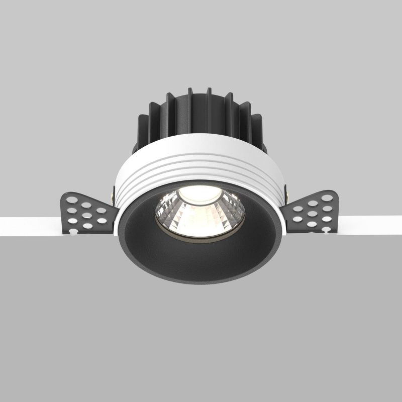 Встраиваемый светильник Maytoni Technical Round DL058-12W4K-TRS-B