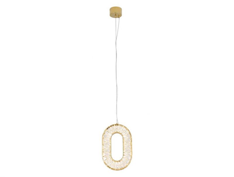Подвесной светильник Clear crystal Newport 3670 LED 3000K(теплый) 13W 3671/S champagne gold фото 1