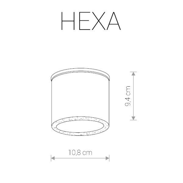 Cветильник уличный потолочный HEXA 9564