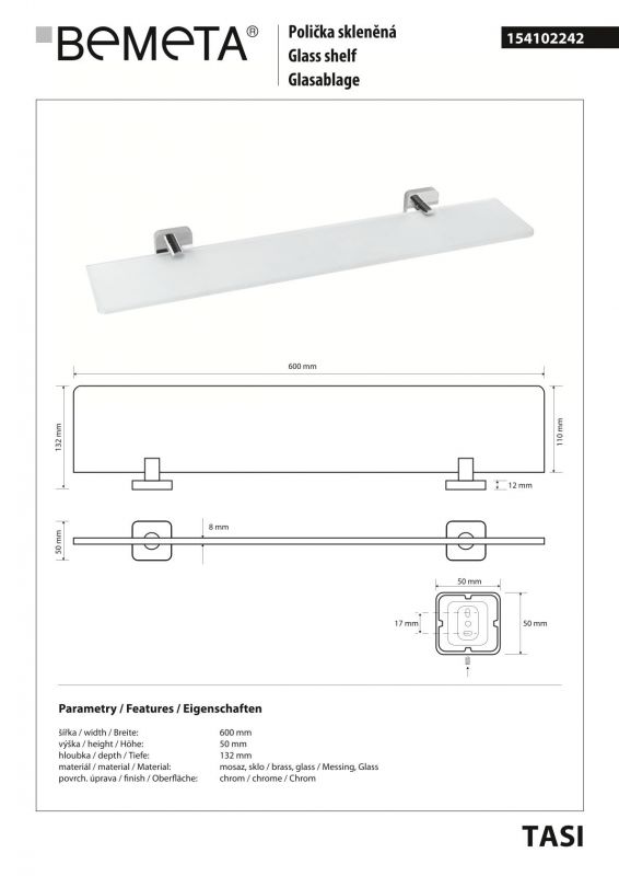 Полка Bemeta TASI 154102242