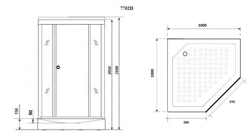 Душевая кабина Niagara Luxe NG-7702DW 100x100 фото 4