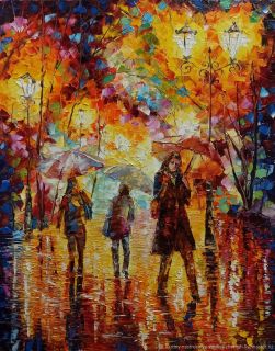 Картина "Над городом дождь" Василий Черных