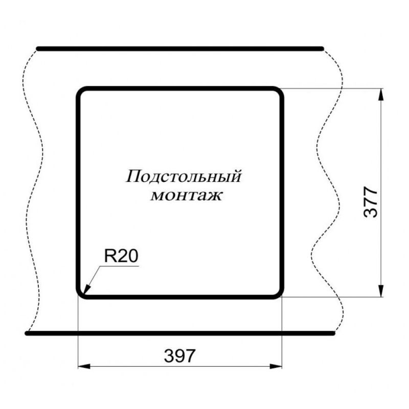 Мойка для кухни MILACIO Leon 45 Cuarzo MC.77092, белый