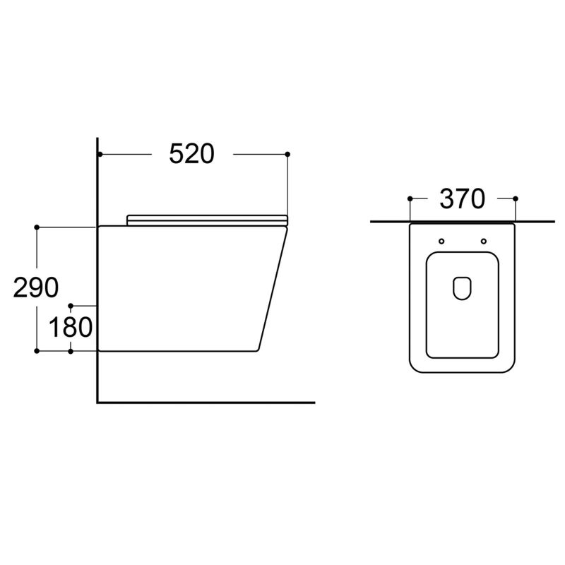Унитаз подвесной Aqueduto Macio MAC0140, с микролифтом, черный матовый фото 3