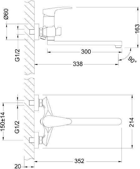 Смеситель Lemark LM0451C