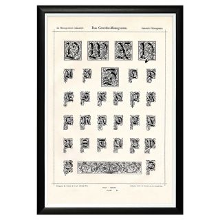 Арт-постер «Монограмма 95» ByObject Азбука мечты BD-1893774