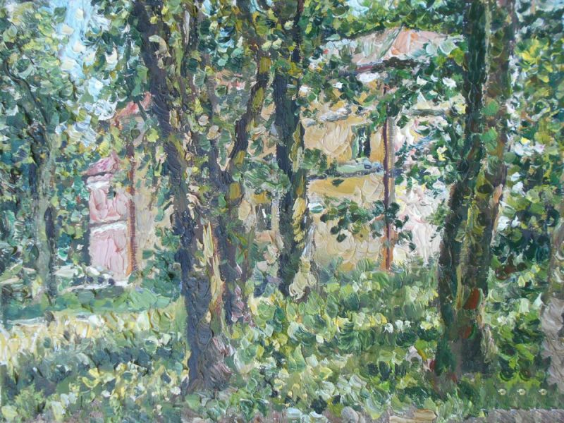 Картина "Дом за деревьями" Ягужинская Анна