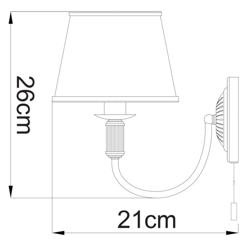 Бра Arte Lamp Alice A3579AP-1AB фото 6