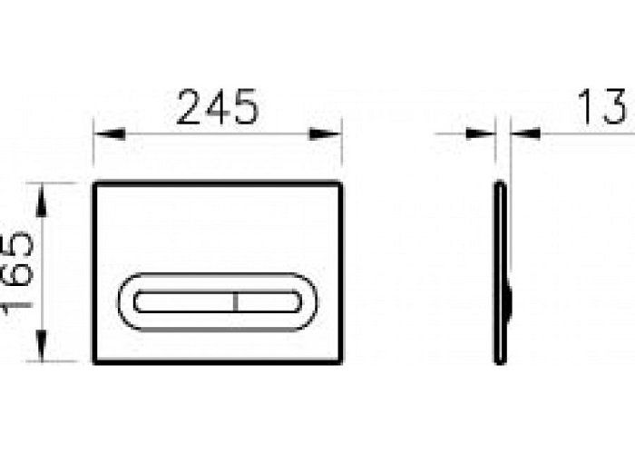 Кнопка смыва Vitra Concealed Cisterns 740-0780