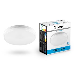 Лампа светодиодная Feron GX53 9W 6400K 25867