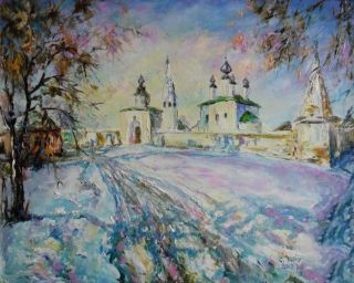 Картина "Александровский монастырь в Суздале" Светлана Круглова