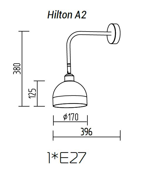 Настенный светильник TopDecor Hilton A2 12