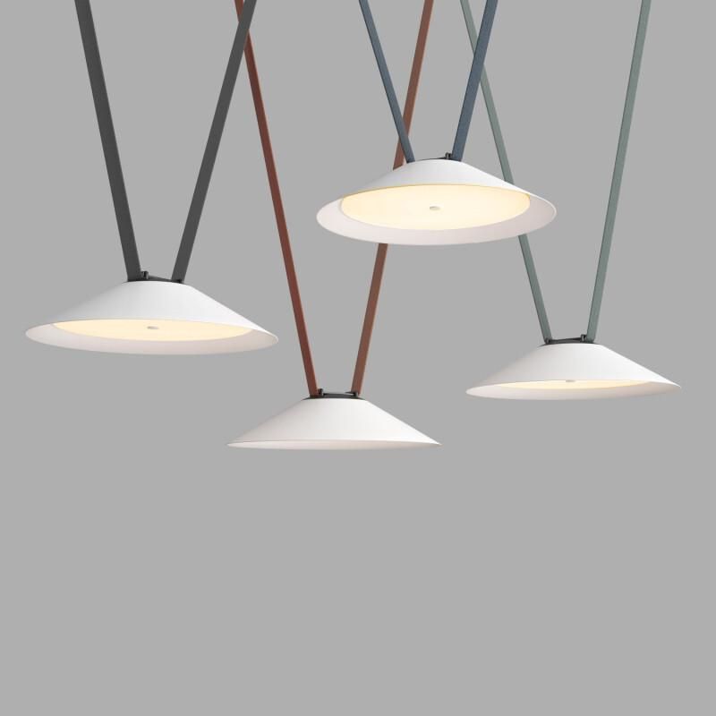 Cветильник  Denkirs Flow для трека-ремня Belty D300*H71мм, 48V DC, 12W, RA90, 120°, 3000K, IP20, белый с черным, алюминий DK5565-WH+BK фото 2