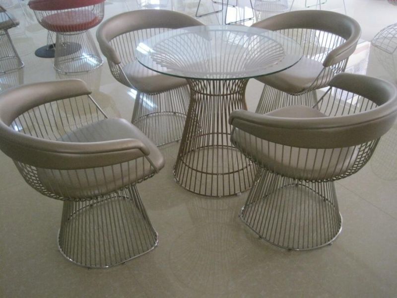 Кресло Sotogrande Platner Lounge H82 BD-3054827 белый, красный