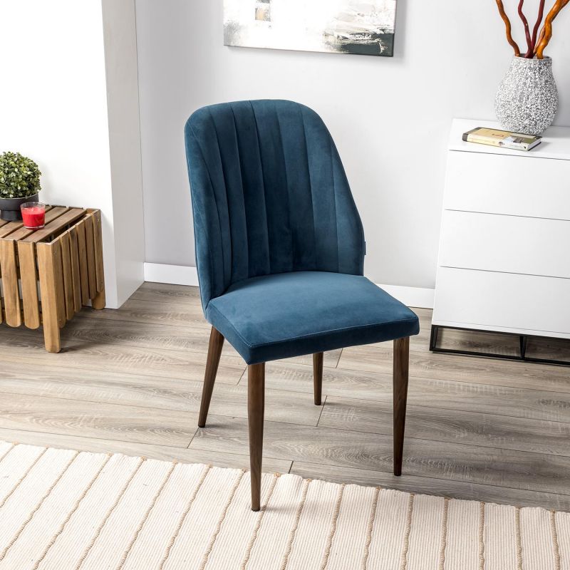 Стул R-Home Alen Diag синий 410127162h_Diag синий_т.орех фото 11
