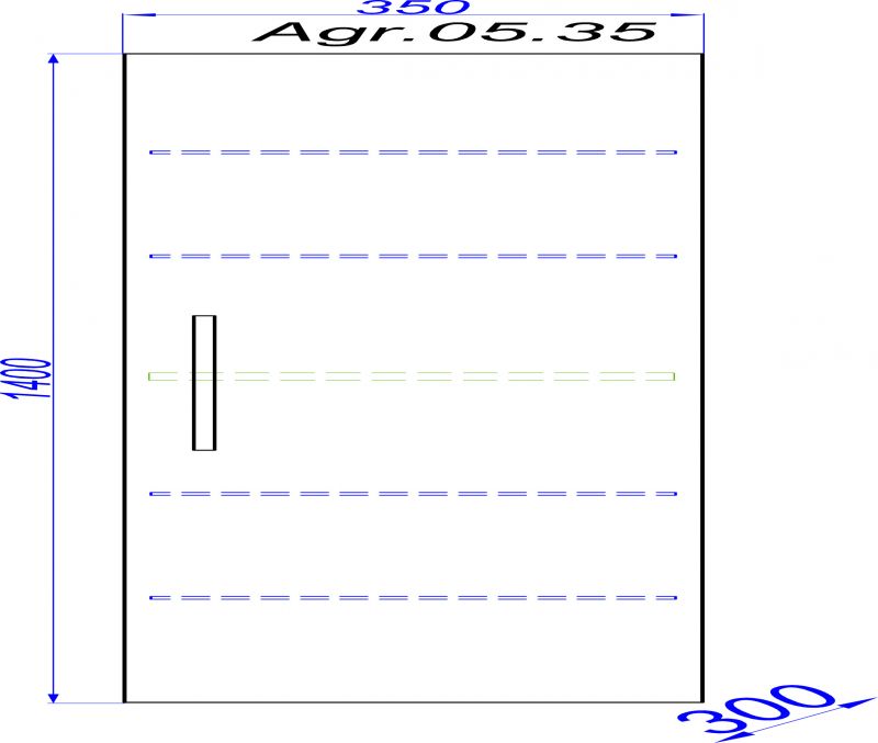 Пенал подвесной Aqwella‎ Allegro Agr.05.35 фото 3