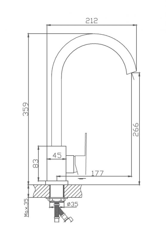 Смеситель Haiba HB802 HB70802 фото 2