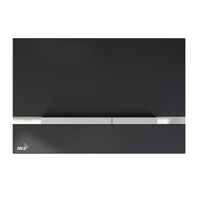 Кнопка смыва механическая AlcaPlast FLAT STRIPE GLASS STRIPE-GL1204 фото 1