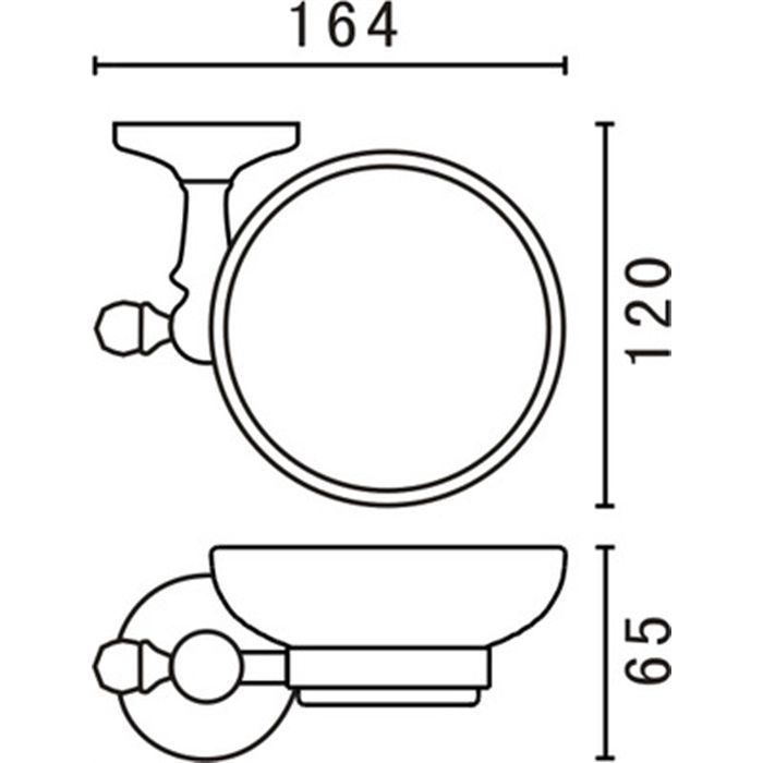 Мыльница подвесная ART&MAX ANTIC CRYSTAL AM-E-2699ASJ-Br