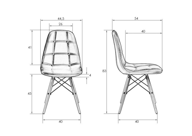 Стул обеденный DOBRIN BENNET, ножки светлый бук, кремовый 301-LMZL BENNET фото 10