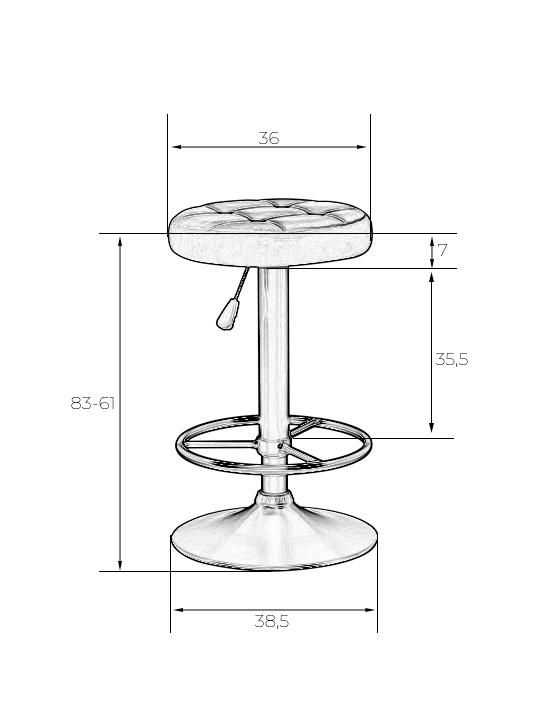 Табурет Dobrin BRUNO BD-2835843