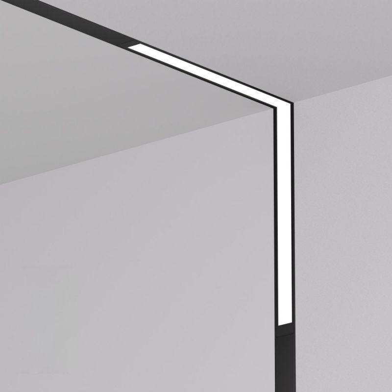 Угловой трековый светильник Denkirs SMART LINEAR L312*312, 220V, 18W, 3000-6000К, IP20, черный, алюминий DK8015-BK фото 1
