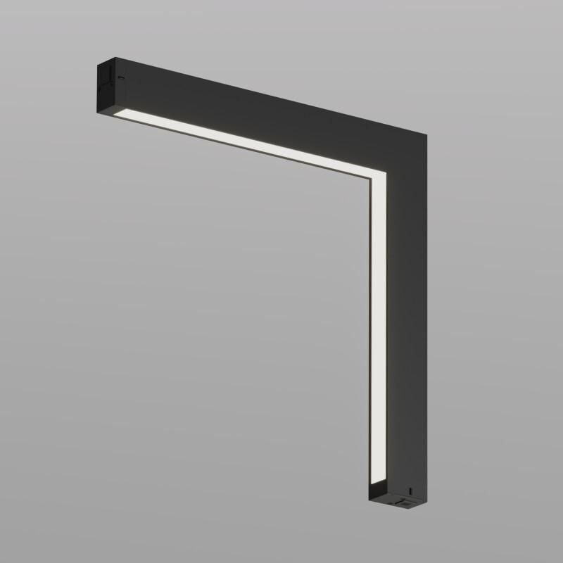 Угловой трековый светильник Denkirs SMART LINEAR L312*312, 220V, 18W, 3000-6000К, IP20, черный, алюминий DK8015-BK фото 2