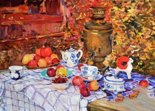 Картина "Осенний натюрморт" Петр Тютрин