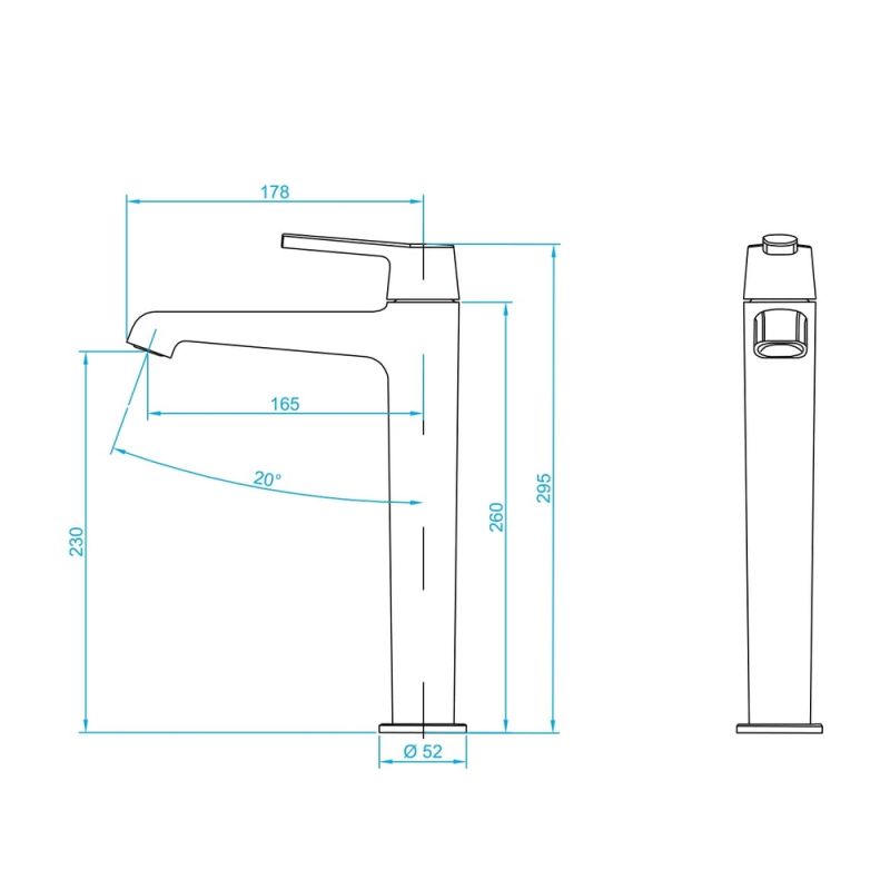 Смеситель на раковину RGW Shower Panels SP-311B