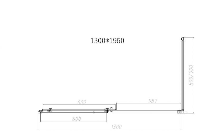 Душевой уголок Vincea Slim-N VSR-4SN8013CL 1300*800 хром