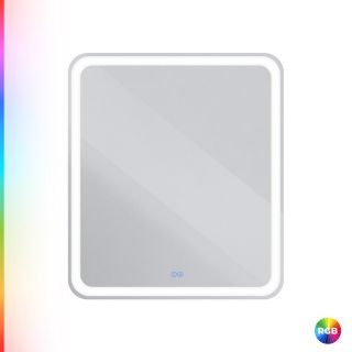 Зеркало для ванной CEZARES MULTICOLORE CZR-SPC-MC-700-800-RGB-TCH с RGB-подсветкой,сенсор, 70x80