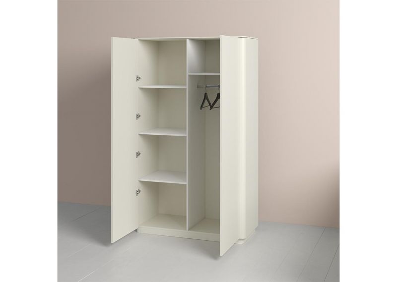 Шкаф  Ellipsefurniture Tammi 2-х створчатый высокий (молочный) TM010203190101 фото 5
