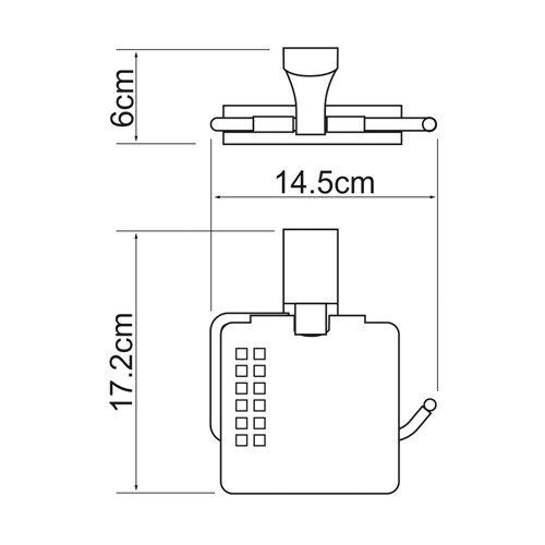 Держатель туалетной бумаги WasserKRAFT Leine K-5025W