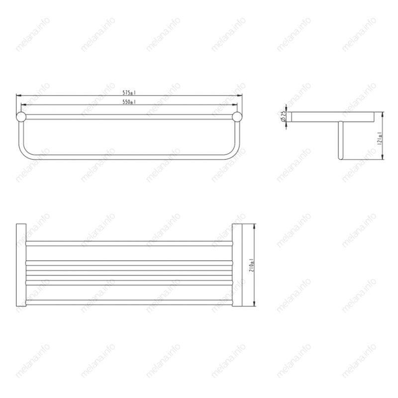 Полка для полотенец Melana 865003