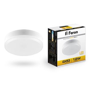 Лампа cветодиодная Feron 12W GX53 2700K 25833