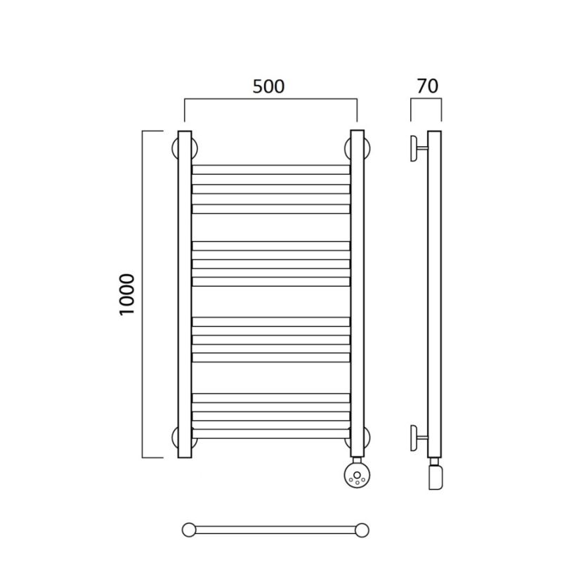 Полотенцесушитель электрический Aquanerzh Прямая 00-12A10050_R