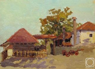 Картина "Осень в деревне. Сербия" Ведешина Зинаида