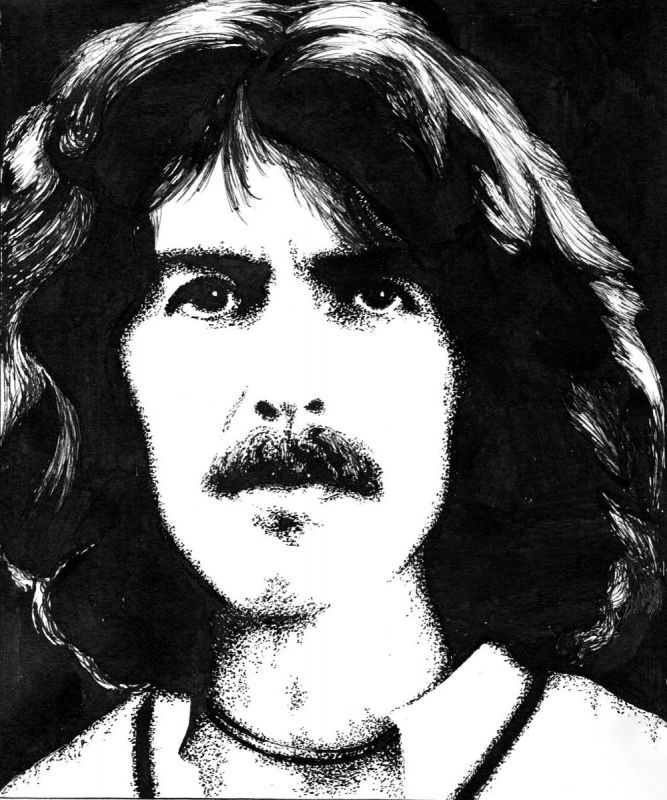 Картина "George Harrison" Владимир Абаимов