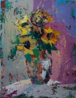 Картина "Цветы солнца" Анна Гусева