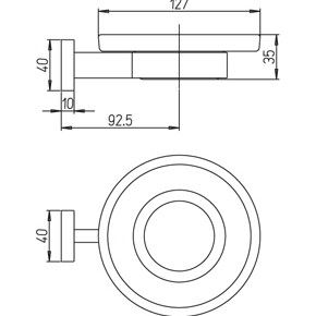 Мыльница Paini Dax-DaxR 84CR021BI