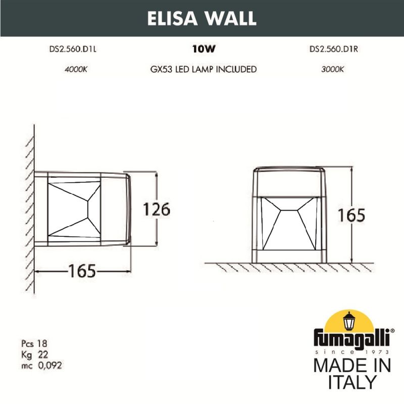 Архитектурная и фасадная подсветка FUMAGALLI ELISA белый, прозрачный DS2.560.000.WXD1L фото 4