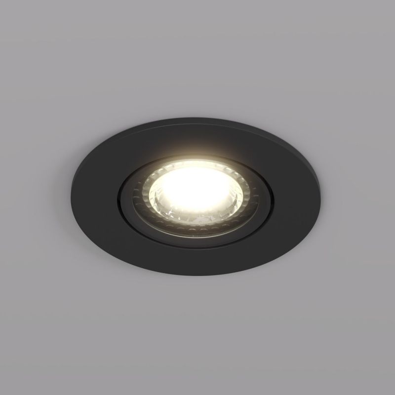 Встраиваемый светильник Denkirs DK3020BВ IP 20, 10 Вт, GU5.3, LED, черный, пластик DK3020-BK фото 2